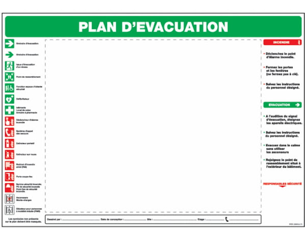 Plans d’évacuation